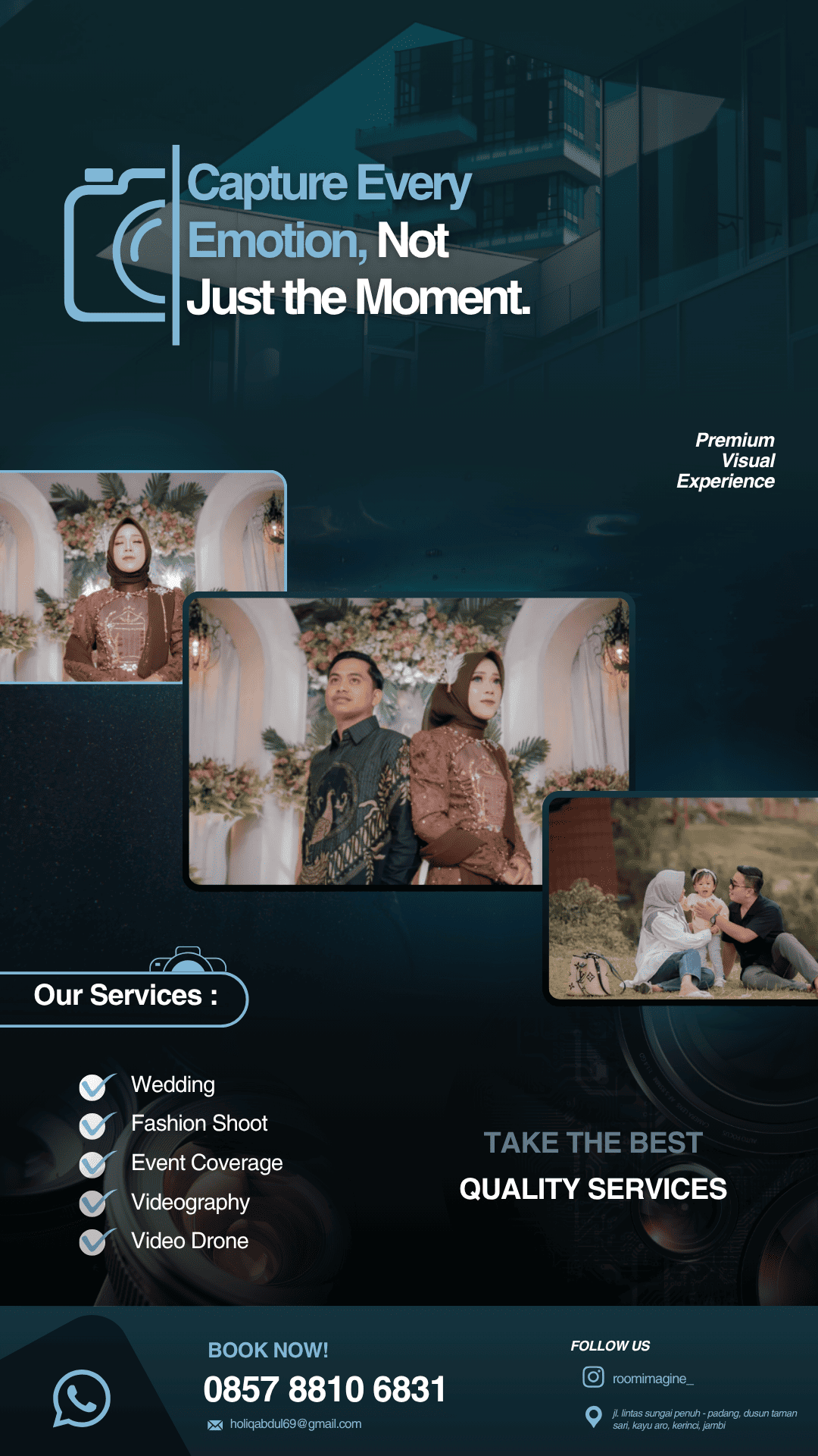 Jasa Fotografi & Videografi Premium (Wedding, Fashion, Event) - "Capture Every Emotion